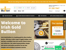 Tablet Screenshot of irishgoldbullion.ie